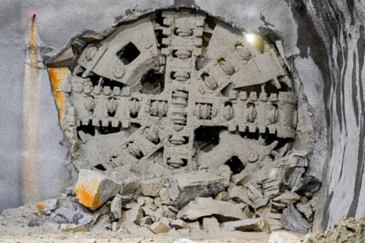 TBM Ruby is on its way to the future Hunter Street Station site.
Image: Transport for NSW