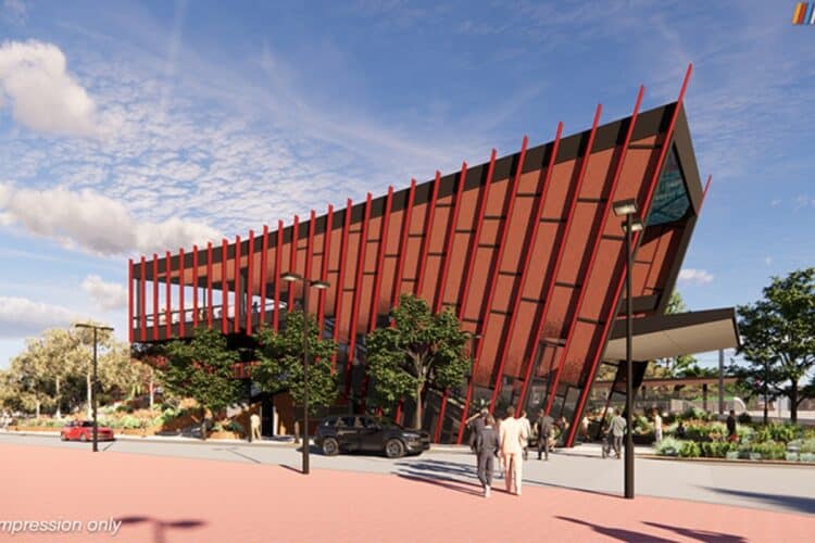 An artist's impression of the new Midland Station. Image: METRONET