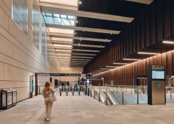 The WAN Award judges were impressed by Waterloo Station's coherent palette of colours, textures, materials and lighting features. Image: Peter Bennetts
