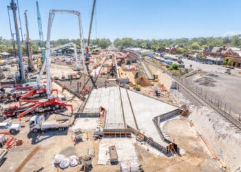 The existing rail line and platforms at Euroa will be removed and replaced. Image: Inland Rail