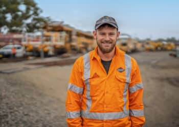 Matthew Harris, Plant Supervisor at Swietelsky Rail Australia. Image: Swietelsky Rail Australia
