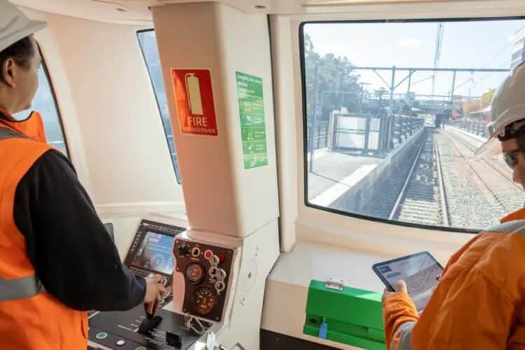 This stage of testing will validate the complex operational sequences. Image: Sydney Metro
