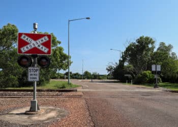 A stock image of a railway crossing. Image: BJP7images/stock.adobe.com