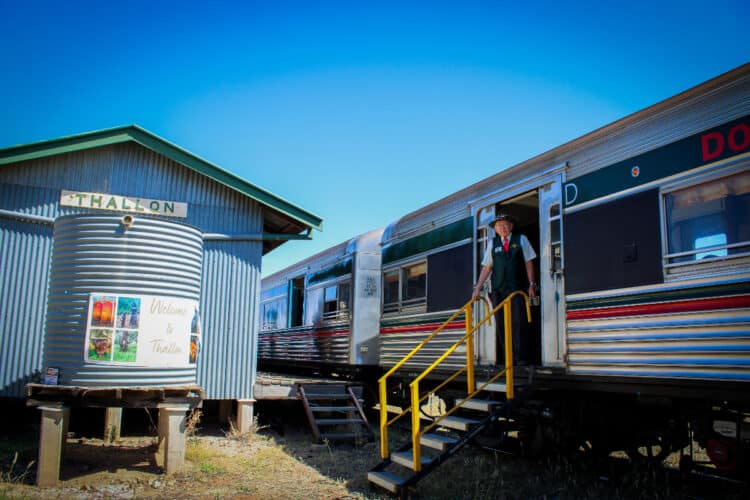 It’s been 40 years since passenger trains regularly pulled into Thallon. Image: Thallon Progress Association