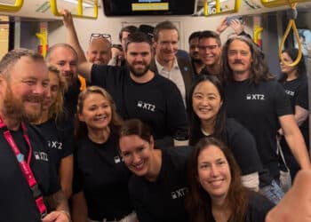 A thousand passengers boarded the first X'Trapolis 2.0 service this morning. Image: Gabrielle Williams