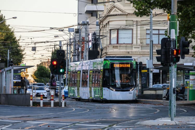 The first G Class trams will enter passenger service later this year. 
Image: Yarra Trams