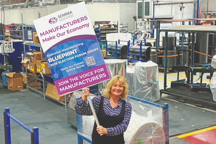 Honi Walker, Chief Executive Officer of SEMMA, promoting the BLUEPRINT series. Image: SEMMA