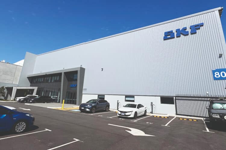 At SKF’s Circular  Solution Centres, the team refurbishes bearings and other rail products, handling all aspects of the process. Image: SKF Australia