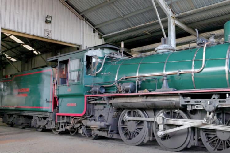 The new roof will offer protection to two steam locomotives and volunteers as restoration and repair work is carried out. 
Image: Queensland Rail