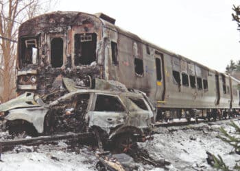 The Valhalla train fire demonstrated how rapidly an onboard fire can escalate if not properly controlled through design, materials and safety systems. Image: National Transportation Safety Board