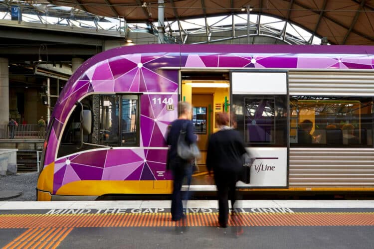 V/Line services are currently suspended due to the Telstra outage. Image: V/Line